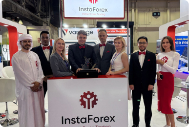 Gerai InstaForex di Ekspo Forex Dubai